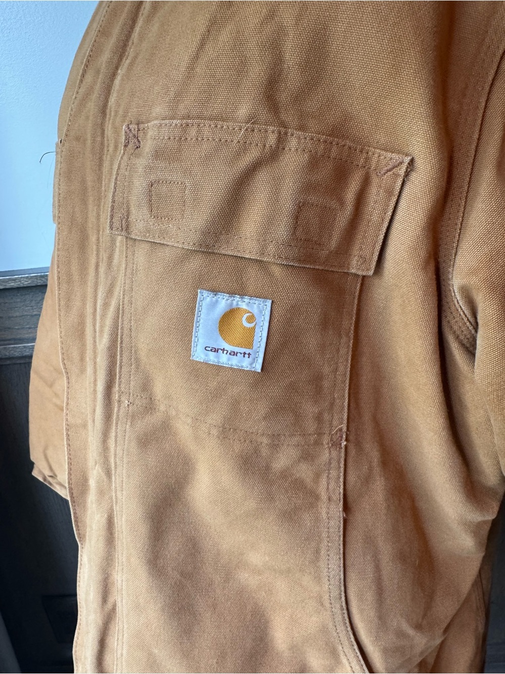 Vintage 2000s Carhartt C03 BRN Arctic Traditional Coat Size 46 XL - Picture 2 of 9